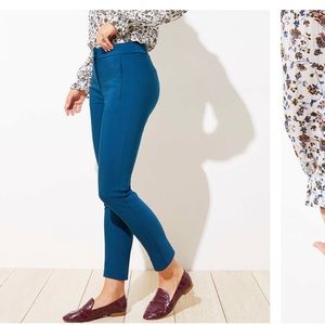 LOFT High Waist Zip Pocket Pants